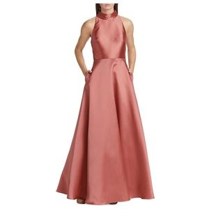 ML Monique Lhuillier Halterneck Ball Gown